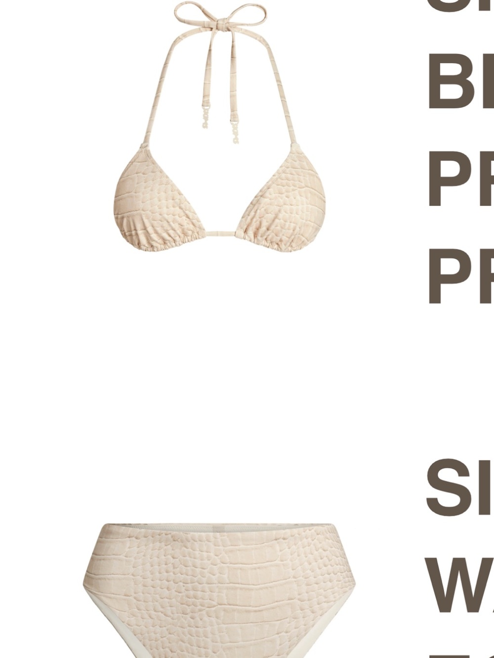SKIMS crocodile egret Bikini